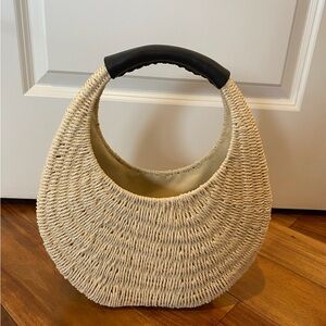 NEW A New Day Structured Woven Handbag